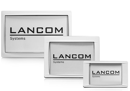 Abbildung LANCOM Wireless ePaper Display der drei verschiedenen Größen